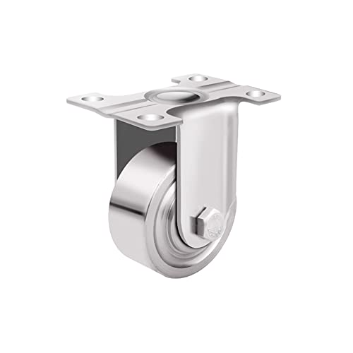 Roulettes pivotantes en acier inoxydable 40 mm pour meuble