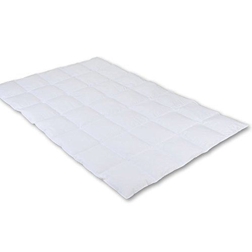 Betten Anne Piumino estivo 155 x 220 5 x 7 90% piume 10% piuma (bianco medio tedesco) 505 g – Crema, 155 x 220 cm