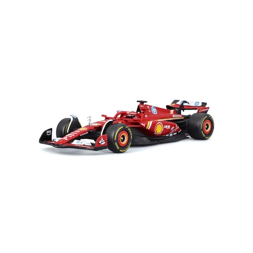 Bburago 1:43 Scale Die-Cast Ferrari SF-24 with Helmet (2024), Leclerc #16 by Bburago - Used condition - US$14.75