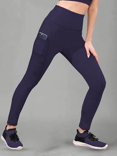 Image of Women High Rise Gym Wear Tights Stretchable Yoga Pants Fitness Leggings Gym Pants Multipurpose Slim Fit Track Pant Workout Active Wear Lower