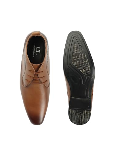 Image of Carlton London Men's Leather Lace-Up Chukka Boots