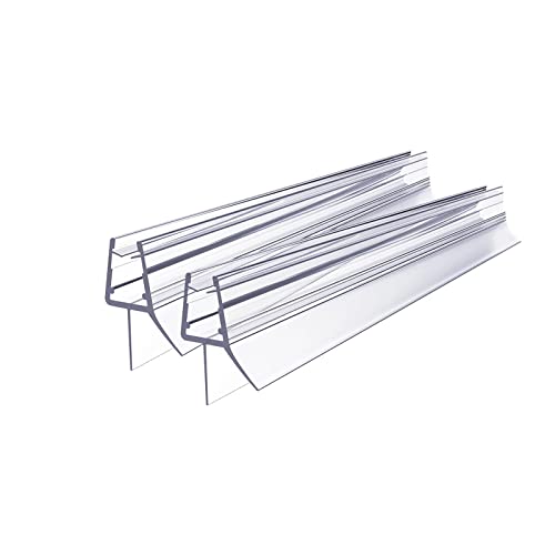 Preisvergleich Produktbild Ersatzdichtung Wasserabweiser Duschdichtung Schwallschutz Duschkabine Bad (100cm zum 7-8mm Glas, Modell C(2 Stück))