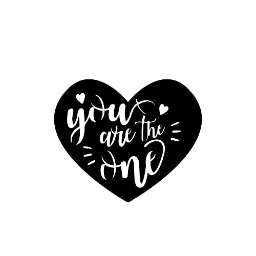 Image of eCraftIndia You are The One Love Heart Wooden Wall Decor for Living Room Bedroom | Home Wall Decor Items | Wall Art for Home Decor| Valentine Gift for Girlfriend Boyfriend Husband Wife Her Him