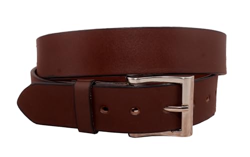 Men's Plain Leather Western Belt Cowboy Belt for Texas Men Country Style Fajas Vaqueras para Hombre