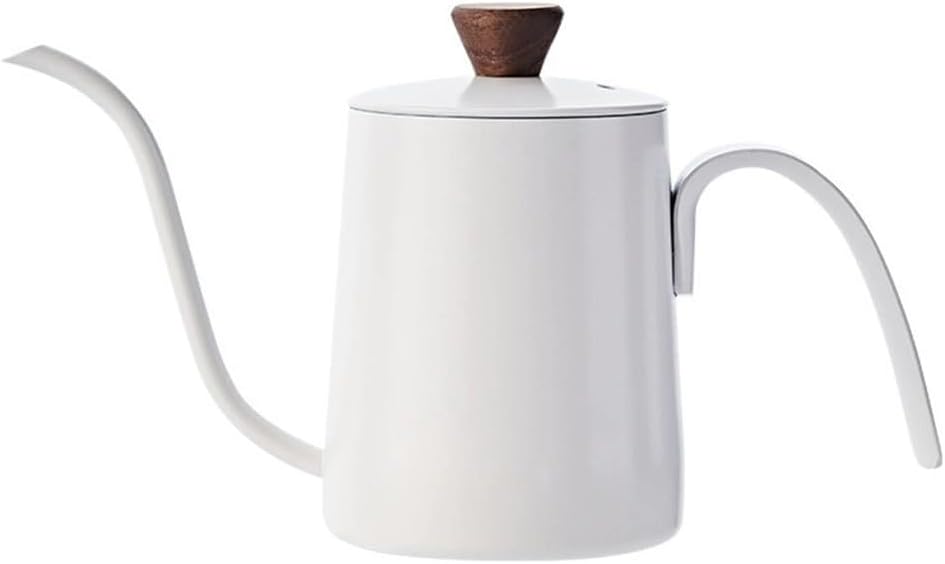 For Home-Oriented for Pour Over for kettle, 304 Stainless Steel Body with Long Narrow Spout for Repeatable Water Application (M-white 350ML)