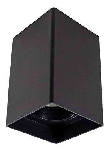 SPOT SOBREPOR PARA MR16 QUADRADO PRETO