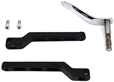 Billet Style Heel Toe Shifter Lever Kit Black, Fits H-D FL Models 2018-UP With Floorboards