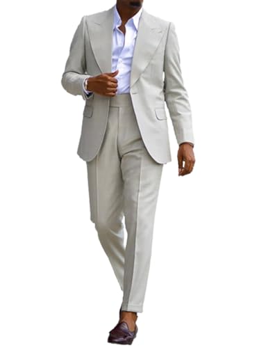 Costume deux pièces homme avec veste col à pointe et pantalon de travail noir ajusté