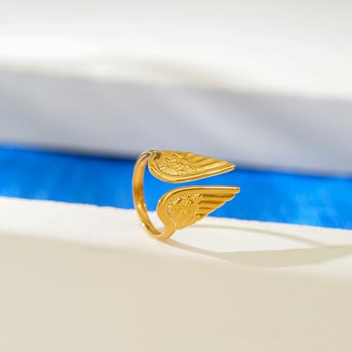 Image of 18K Gold Plated Statement Ring for Women | Stylish Classy Rings | Waterproof and Anti Tarnish Jewellery | Rakhi Gift for Sister | Gifts for Women | 1 Year Warranty*