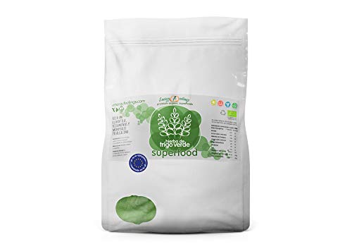 Energy Feelings Hierba de Trigo Verde Ecológica Pulverizada, XXL - 1000 gr