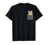 cat in pocket t shirt