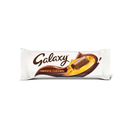 Galaxy Smooth Caramel Milk Chocolate Bars Bulk Box, Chocolate Gift, Party Bag Fillers, 48 g