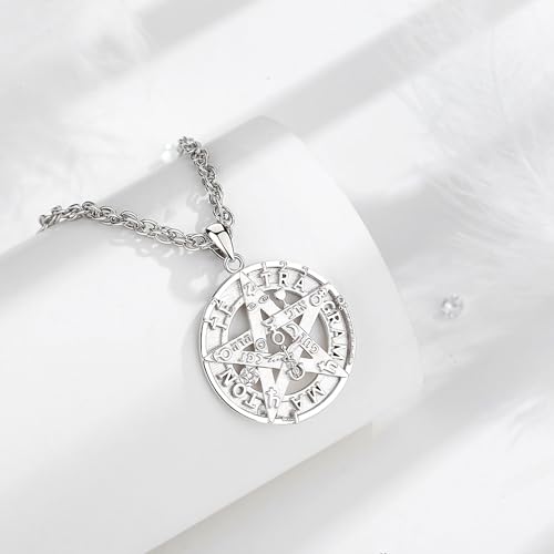 Collar Tetragramaton Plata 925 Amuleto de Protección