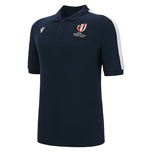 Macron Polo Adulte Rugby World Cup 2023 Officiel - Bleu - M