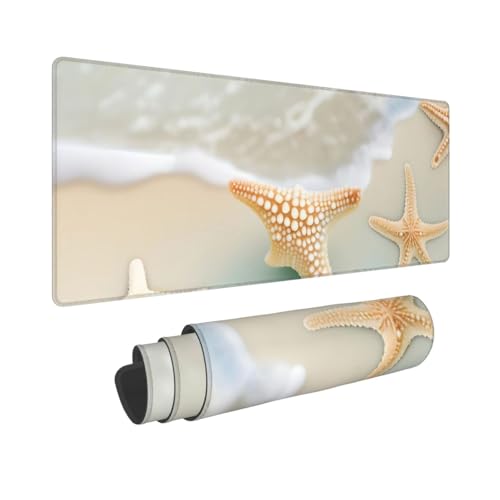 Tapis de clavier Beach Starfish de qualité supérieure avec base antidérapante - 2