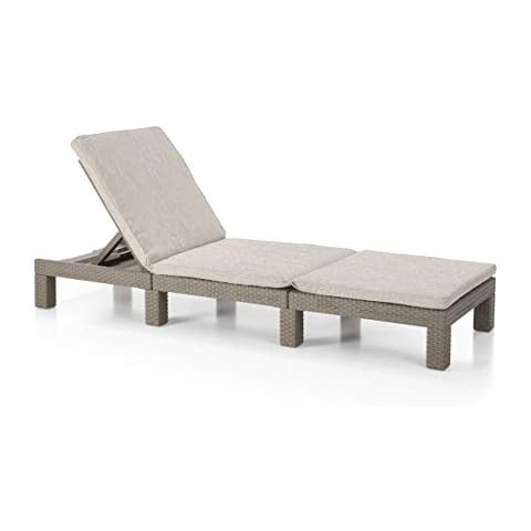 Keter Allibert Daytona SL Tumbona con Cojines Cómodos Cover