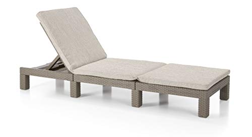 Allibert by Keter Daytona SL Bain de Soleil, Plastique, Cappuccino, Standard Cover