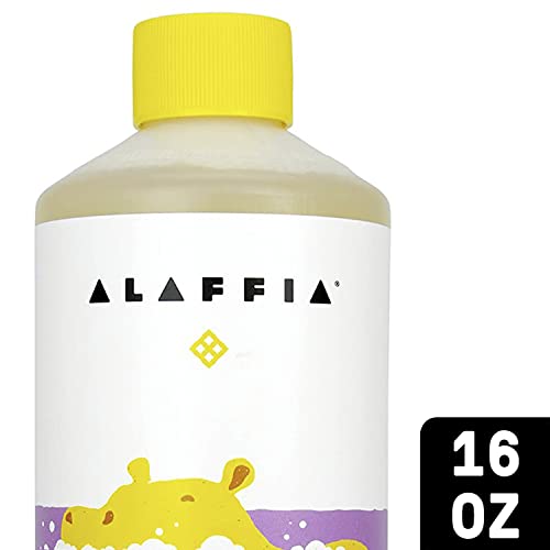 Image of Alaffia Babies and Kids Bubble Bath, Gentle Bath Essentials for Delicate Skin, Plant-Based Formula that is Paraben & Sulfate-Free, Vegan, Calming with Long-Lasting Bubbles, Lemon Lavender 16 Fl Oz