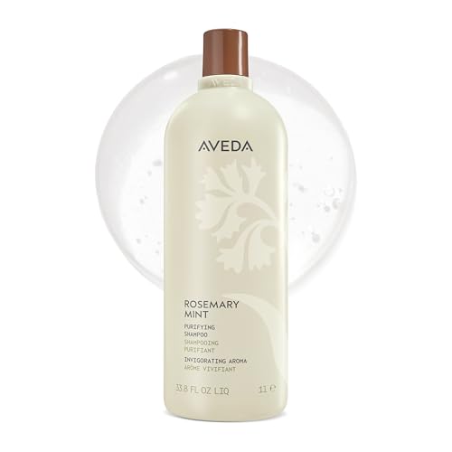 Aveda Rosemary Mint Purifying Shampoo | Clarifying Shampoo | Adds Shine | for Normal to Oily Hair, Fine to Medium Hair Types | 97% Naturally Derived*, 33.8 Fl Oz