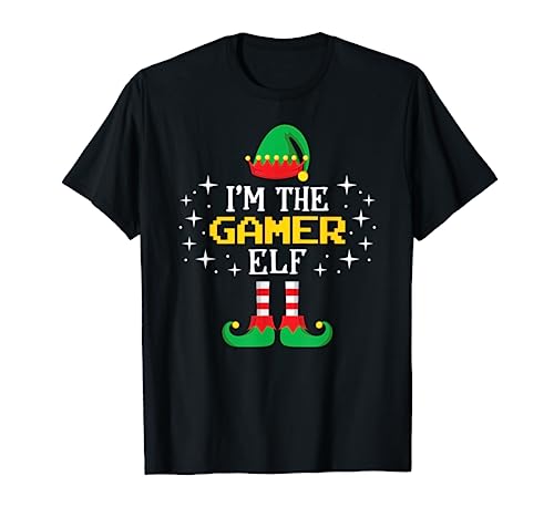 I'm The Gamer Elf T Shirt Funny Xmas Family Matching Group T-Shirt