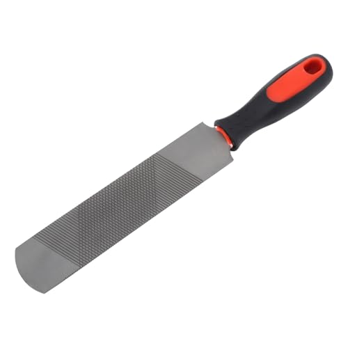 Yosoo Health Gear Escofina para Pezuñas, 20,32 cm, Lima de Herradura con Mango de Goma, Herramienta de Acero al Carbono para Caballo, Cabra, Vaca
