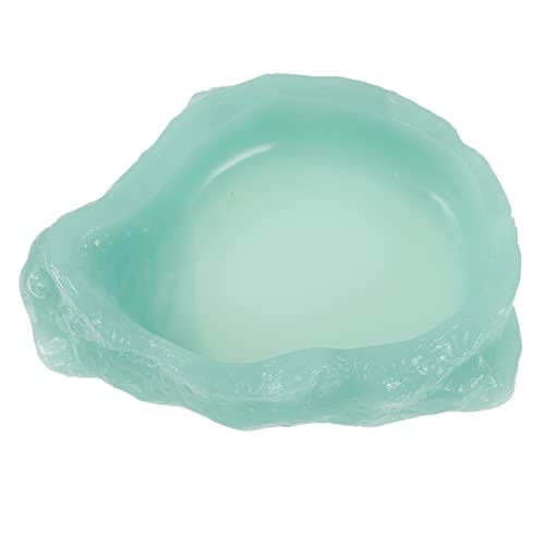 LIOOBO ペットの餌やり 爬虫類用ヒートランプ 亀の囲い クモ 水族館 トカゲハンモック 魚 爬虫類用樹脂ワームフィーダーディッシュ ペット用品 這うペットフィーダー Light Green