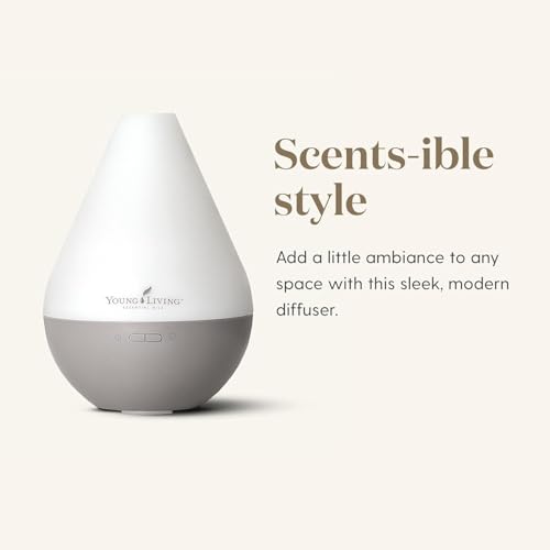 Young Living Dewdrop Diffuser | Ultrasonic Humidifier, Atomizer, and Essential Oil Vaporizer | 10-Hour Runtime | Adjustable High or Low Settings | Ideal for Home, Office, or Spa Ambiance - Image 4