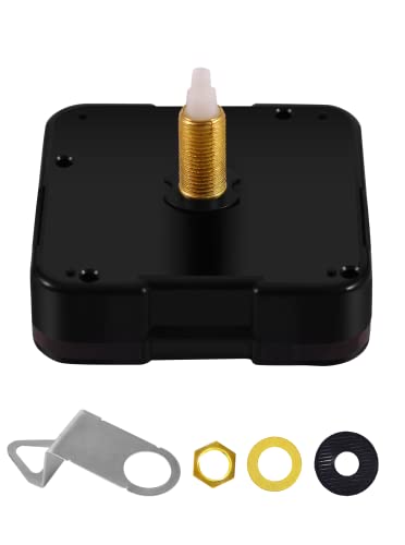 WinTaim Super Lautlos Uhrwerk für Wanduhr, 12888 Quarzuhrwerk 8/12.4/14.5/17/20/23.5 mm Schaftlänge Selbsteinbau DIY Batteriebetriebener Uhrwerke Reparatur (ohne Uhrzeiger, WT-12888 Serie)