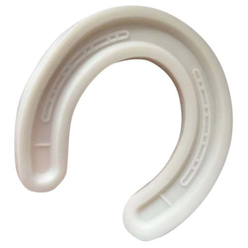 TOMETURE Moule en Silicone de Fer à Cheval Blanc, Facile à Utiliser Sécher, Fabrication de Bougies Parfumées Débutants en Artisanat