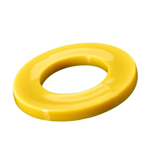 Rondelle plate M18 en nylon isolant jaune de 32x3mm pour vis et boulons étanches