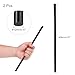 Rebower Plastic Round Rod POM Polyoxymethylene Rods Hard Bar,[for Engineering,Agriculture,Industry,DIY] - 12/25 Inch Dia 16 Inch Length/Black / 2 Pcs