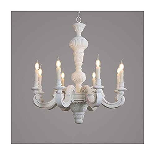 Lustre en bois de chêne rustique pour corriger un éclairage de salon trop froid