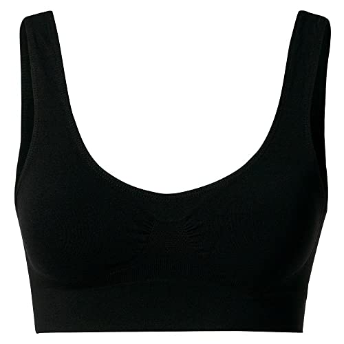 Top Regata Microfibra Sem Costura, She, Feminino, Preto, G