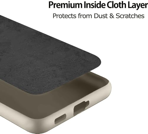 Image of FIRST MART Back Cover for iQOO 15R - Magsafe Look Case, Carbon Fiber Design, Flexible, Soft Micro-Fibre Lining Inside | Grey