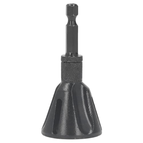 Herramienta Profesional de Desbarbado de Chaflán Externo para Barras de Tubos de Tornillos de 3/16-1 Pulgada con Vástago de Liberación Rápida de 1/4 Pulgada para Acero