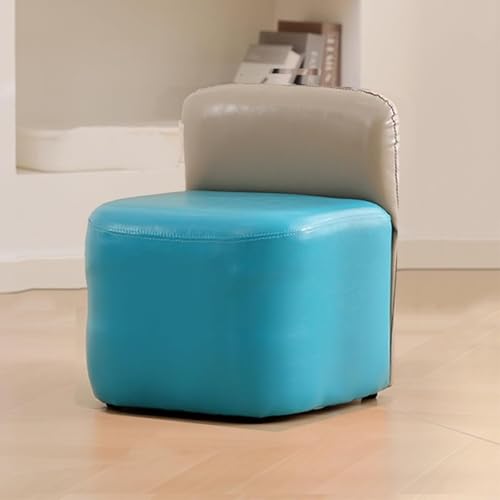 Pouf moderne en cuir vert pour chambre, bureau et salon chic