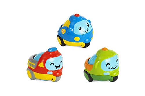 Chicco Rolling Wheels, Patrulla De Coches Infantil, Vehículos De Policía Police Turbo Ball-City Patrol, 10756000000, Plusieurs Couleurs