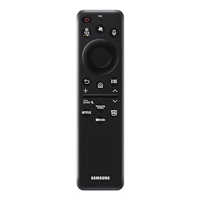 Samsung SolarCell Remote, Solar Powered, Self-Charging TV Remote Control, USB-C Rechargeable, Innovative Design, Made of Recycled Materials, 2025, VG-TM2560EN/ZA, Black