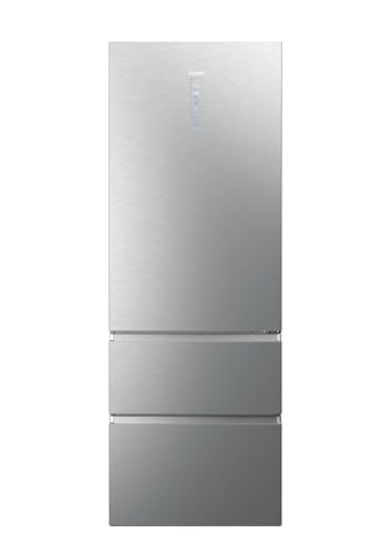 Haier 3D 70 Series 7 HTW7720CNMM - Frigorífico Combi, My Zone, Humidity Zone, Total No Frost, Daylight, WIFI, Direct Access, An 70cm, 486L, Inox Platino [Clase D]