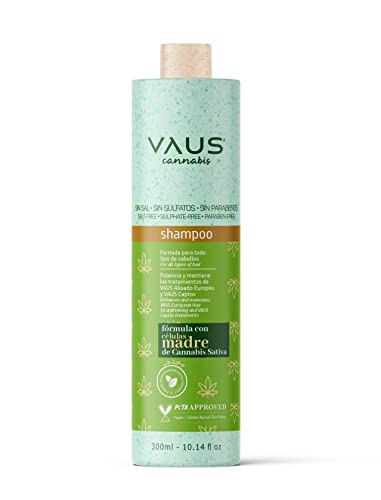 VAUS | Champú Natural - Champú sin Sulfatos ni Parabenos - Tratamiento Hidratante para el Cabello Vegano, Eco Friendly y con Envase Biodegradable - Todo Tipo de Pelo