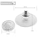 20 Piezas Ventosas Transparentes de Plástico PVC sin Ganchos, 45 mm, para...