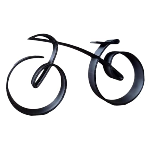 XLWLLNJ Bicycle Sculpture Black Metal Collections for Bicycle Lovers Mini Room Decor
