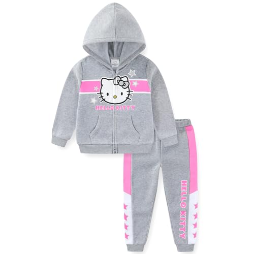 Image of Hello Kitty Sanrio Girls Hoodie and Pants Set for Infant Toddler Big Kids