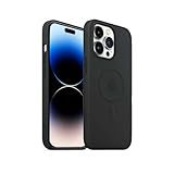 ALTCI14PBLK ALTADIF - AKASHI MagSafe Coque de Protection en Silicone pour iPhone 14 Pro Noir