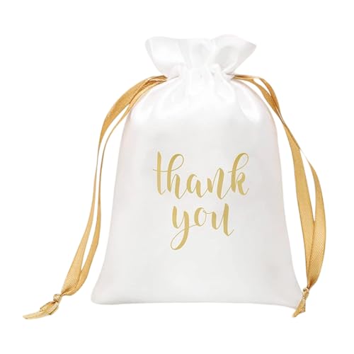 Elegantes bolsas de regalo de satén con estampado de agradecimiento, bolsa de regalo de boda para celebración, boda, fiesta, regalos, bolsillo de embalaje, bolsas de regalo de fiesta satinadas Elegantes bolsas de regalo de satén con estampado de agradecimiento, bolsa de regalo de boda para celebración, boda, fiesta, regalos, bolsillo de embalaje, bolsas de regalo de fiesta satinadas