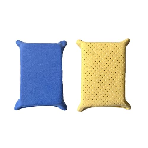 Generisch Lot de 2 éponges pour vitres de voiture, extra grandes, super absorbantes, anti-rayures, idéales pour le verre et les fenêtres (B, 12 x 8 cm)
