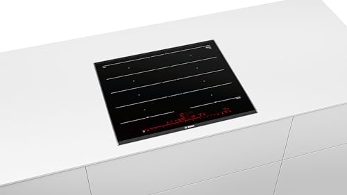 Bosch PXY675DC1E Series 8 Induction Hob (Self-Sufficient), 60 cm Wide, FlexInduction Free Space Choice, MoveMode Preset Power Levels, PerfectFry Frying Sensor, PowerBoost Faster Cooking, ReStart