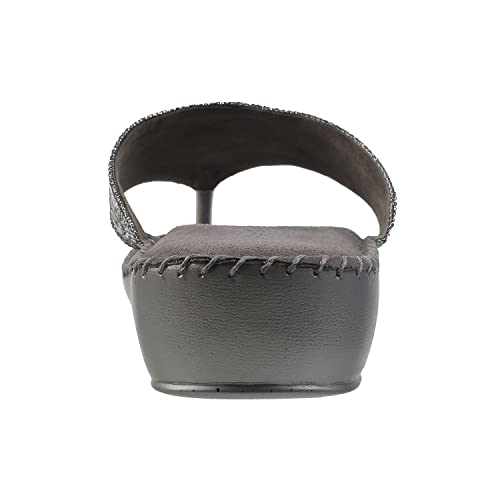 Image of Mochi Women Suede Leather Comfort Slip-on Sandal