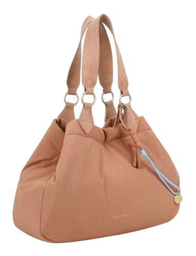 Sac shopper Izzy Medium grand format marron clair avec chaîne - 3