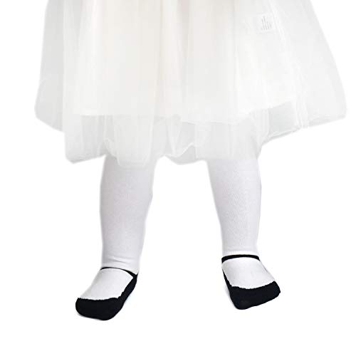 Image of Epeius Baby Girls Tights 3 Pairs Pack Seamless Non Slip /Skid Grip Cotton Leggings